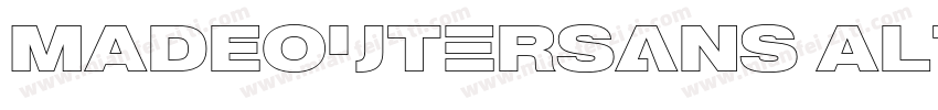 MADEOuterSans Alt Bl字体转换